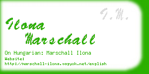 ilona marschall business card